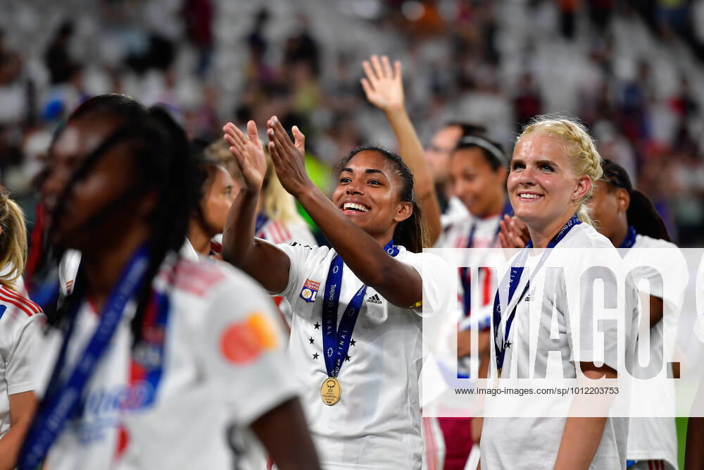 FC Barcelona, Barca v Olympique Lyon, UEFA Women?s Champions League final, football, Turin, Italy Turin, Italy. 21st, May 2022. Delphine Cascarino (20) of Olympique Lyon seen during the UEFA Women?s Champions League final between Barcelona and Olympique Lyon at Juventus Stadium in Turin. Turin Italy