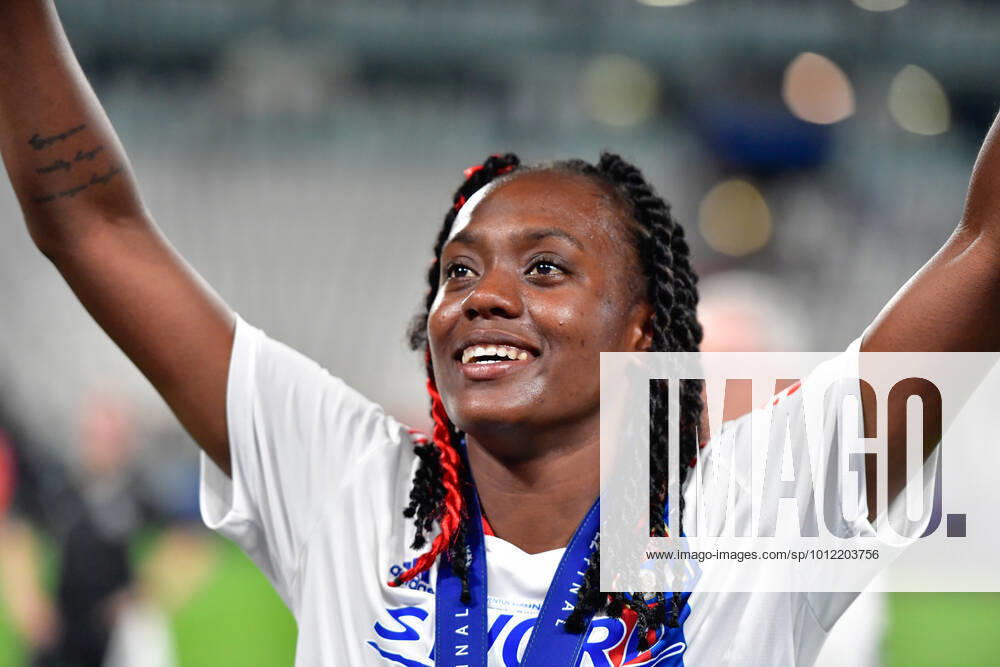 FC Barcelona, Barca v Olympique Lyon, UEFA Women?s Champions League final, football, Turin, Italy Turin, Italy. 21st, May 2022. Melvine Malard (28) of Olympique Lyon seen during the UEFA Women?s Champions League final between Barcelona and Olympique Lyon at Juventus Stadium in Turin. Turin Italy