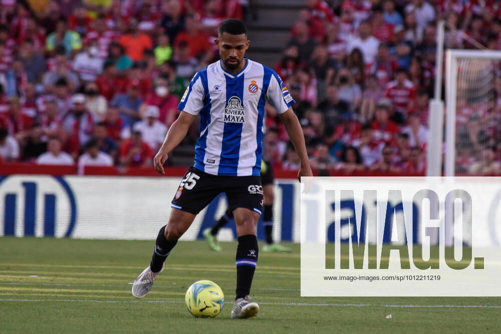 Spain: La Liga-Granada vs RCD Espanol Yangel Herrera of RCD Espanol in action during the Liga match between Granada CF and RCD Espanol at Nuevo Los Carmenes Stadium on May 10, 2022 in Granada, Spain. Granada Granada Spain