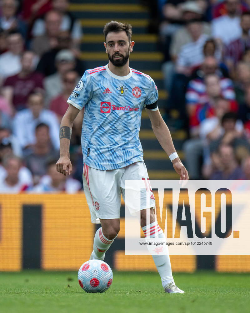 Bruno Fernandes during the Premier League match between Crystal Palace and Manchester United, ManU at Selhurst Park on May 22, 2022 in London, United K . No use with unauthorized audio, video, data, fixture lists, club league logos or live services. Online in-match use limited to 120 images, no video emulation. No use in betting, games or single club league player publications Crystal Palace v Manchester United - Premier League