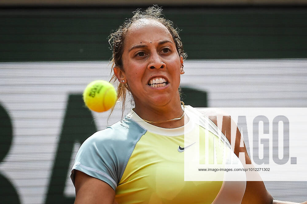 Madison KEYS of United States during the Day five of Roland-Garros 2022, French Open 2022, Grand Slam tennis tournament at the Roland-Garros stadium on May 26, 2022 in Paris, France. Paris France - ZUMAm308 20220526_zsp_m308_039