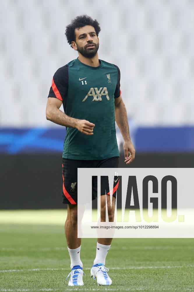 Liverpool FC Training Session And press conference, PK, Pressekonferenz - UEFA Champions League Final 2021 22 Mohamed Salah of Liverpool at Stade de France on May 27, 2022 in Paris, France. Liverpool will face Real Madrid in the UEFA Champions League final on May 28, 2022. Paris France