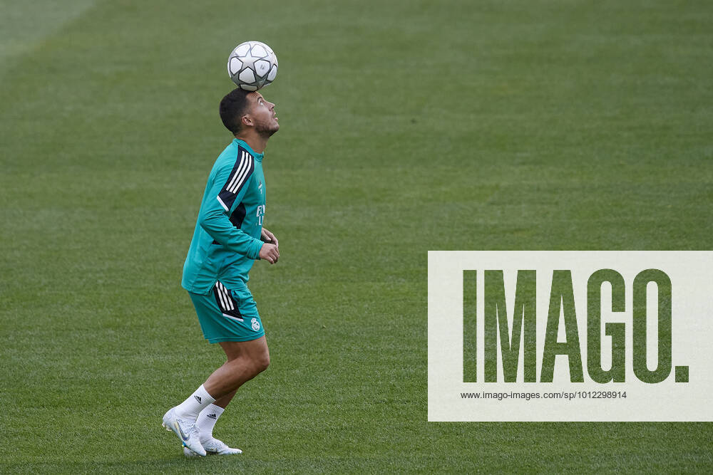 Liverpool FC Training Session And press conference, PK, Pressekonferenz - UEFA Champions League Final 2021 22 Eden Hazard of Real Madrid during the warm-up before at Stade de France on May 27, 2022 in Paris, France. Liverpool will face Real Madrid in the UEFA Champions League final on May 28, 2022. Paris France