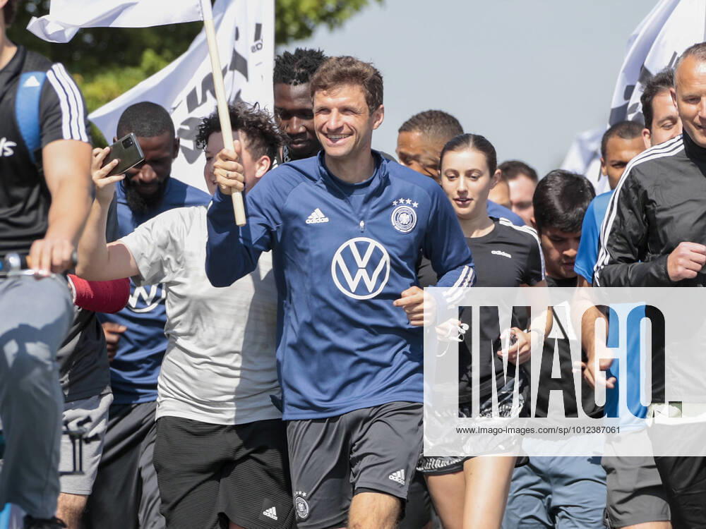 Football DFB National Team Germany Training in Herzogenaurach HMB JuBe Thomas Mueller, training run, run of the ocean
