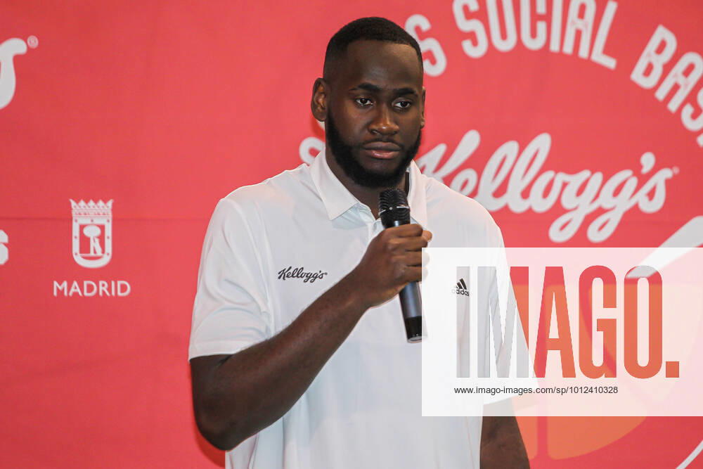 Usman Garuba, basketball player of Houston Rockets during the presentation of the Campus Social Basket Kellogg s, on June 02, 2022, in Madrid, Spain. MADRID SPAIN - ZUMAa181 0160509480st