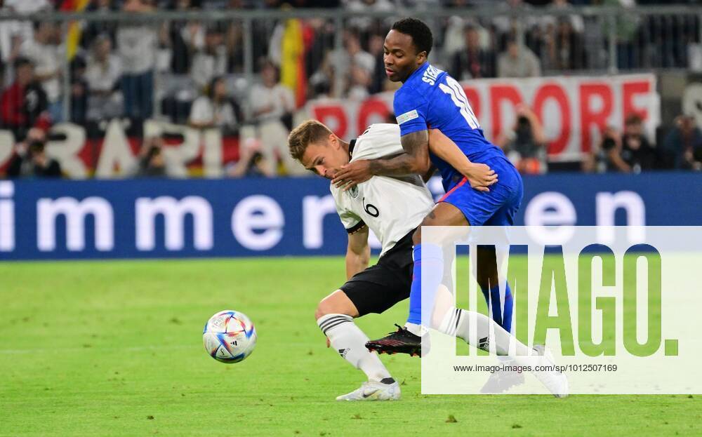 UEFA Nations League international Germany Germany gg England United Kingdom Joshua Kimmich 6, Germany, left Raheem Sterling 10, England
