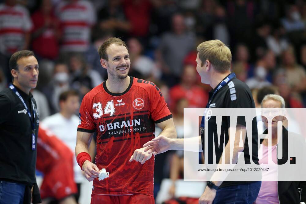 Roberto Garcia Parrondo Trainer MT Melsungen , Kai Haefner, Axel Geerken Management, Managing Director Sports MT Melsungen , Barbara Braun Luedicke Chairwoman Supervisory Board MT Melsungen, B Braun Melsungen AG L R , MT Melsungen HSG Wetzlar, Handball, 1 Bundesliga Maenner, 08 06 2022, MT Melsungen HSG Wetzlar, Handball, GER, 1 Bundesliga Maenner, 08 06 2022 Kassel
