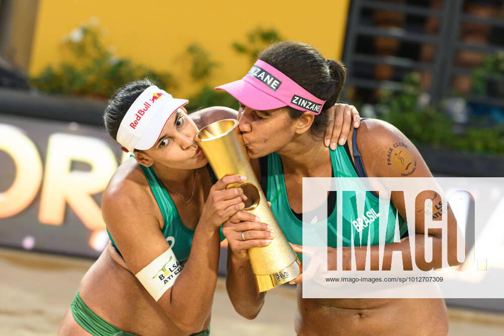 Beach Volleyball World Championship, Rome on 19 06 2022 Eduarda Santos Lisboa Duda, BRA , Ana Patricia Silva Ramos BRA Worldchampions 2022 Beach Volleyball World Championship, Rome on 19 06 2022
