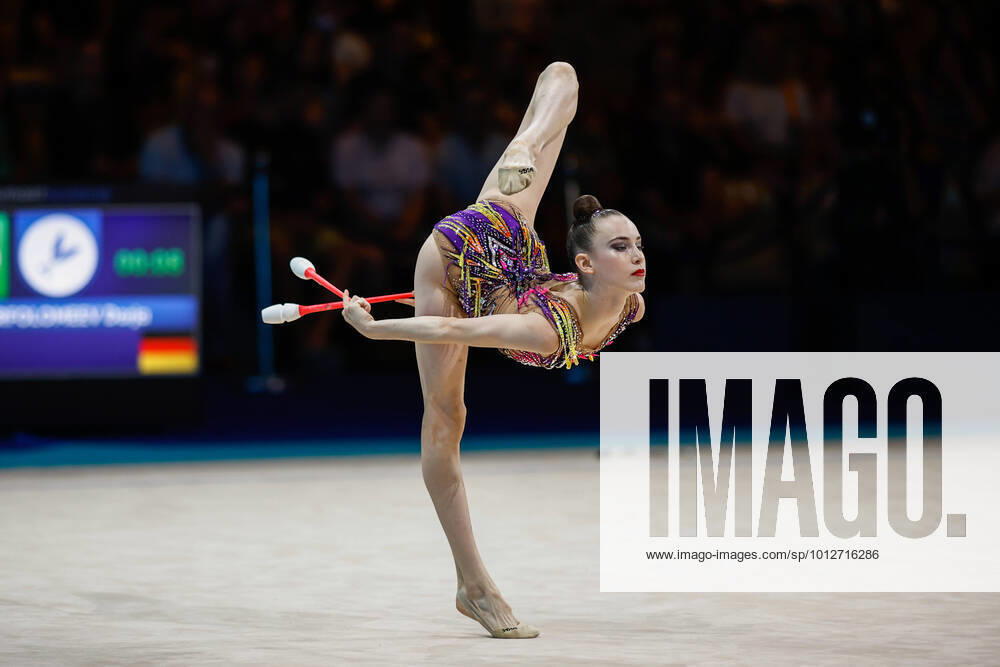 38th European Championships in Rhythmic Gymnastics 19 06 2022 Darja Varfolomeev GER at clubs finals 38th European Championships in Rhythmic Gymnastics on 19 06 2022 at the Expo in Tel Aviv Israel