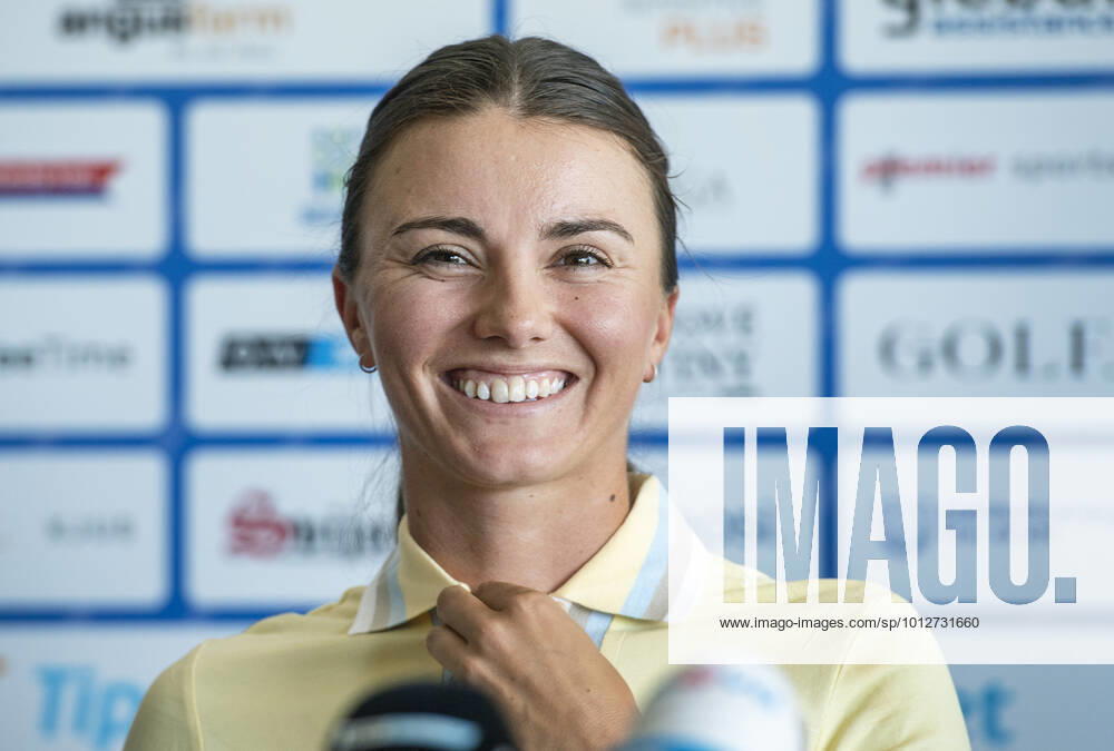 Czech professional golfer Klara Spilkova attends the press conference, PK, Pressekonferenz prior to the Tipsport Czech Ladies Open tournament, part of the Ladies European Tour, on June 21, 2022, in Beroun, Czech Republic. (CTKxPhoto MichaelaxRihova) CTKPhotoP2022062105317 mir 8