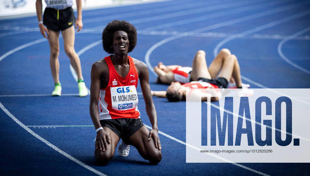 German Athletics Championships Berlin, 25 06 2022 Mohamed Mohumed LG Olympia Dortmund becomes German Champion over 5000m men German Athletics Championships on 25 06 2022 in the Olympic Stadium in Berlin