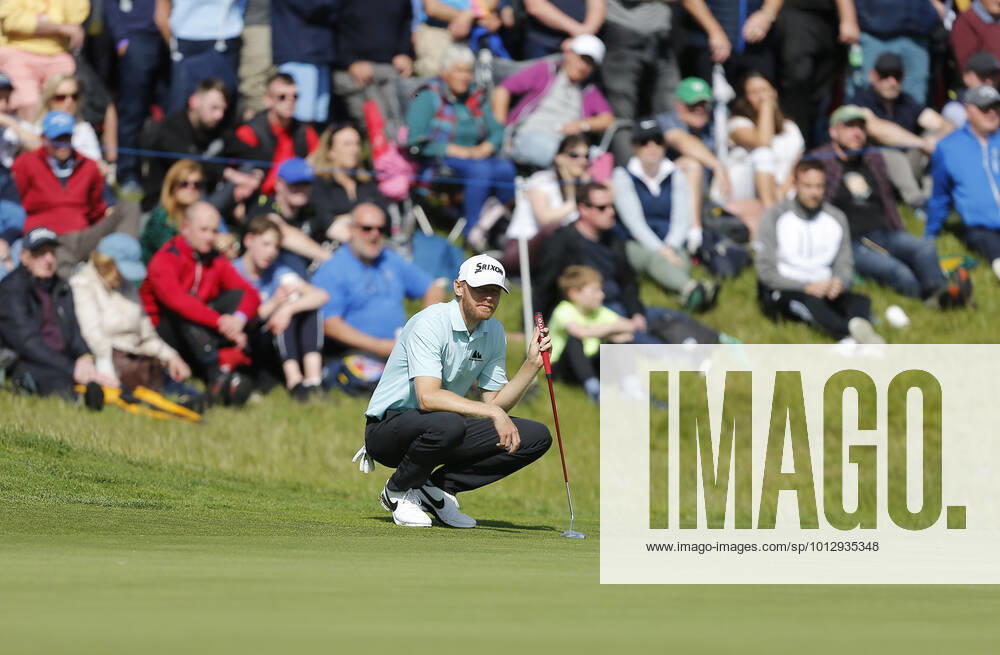 2nd July 2022, Mount Juliet Golf & Spa Hotel, Thomastown, County Kilkenny, Republic of Ireland: Horizon Irish Open Golf, 3rd round; Sebastian Soderberg of Sweden waits to putt on the 18th green ActionPlus12404231 PeterxFitzpatrick