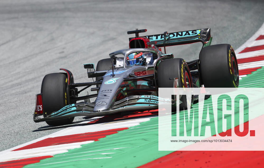 FORMULA 1 - GP of Austria 2022 SPIELBERG,AUSTRIA,08.JUL.22 - MOTORSPORTS, FORMULA 1 - Grand Prix of Austria, Red Bull Ring, practice and qualifying. Image shows George Russell (GBR Mercedes). GEPAxpictures xWolfgangxGrebien