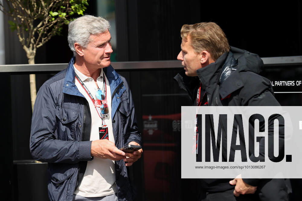 FORMULA 1 - GP of Austria 2022 SPIELBERG,AUSTRIA,10.JUL.22 - MOTORSPORTS, FORMULA 1 - Grand Prix of Austria, Red Bull Ring. Image shows David Coulthard (left). GEPAxpictures xChristianxWalgram
