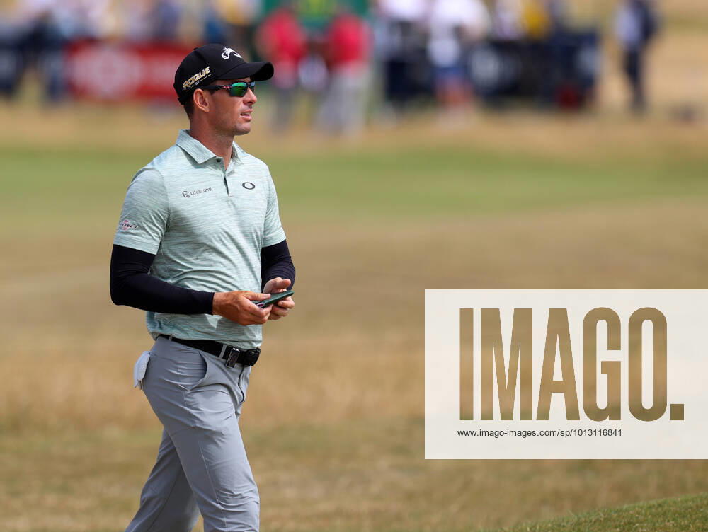 11th July 2022, Old Course at St Andrews, St Andrews, Fife, Scotland; The Open Golf Championship pre-tounament activities; Dylan Fritelli (RSA) on the fairway of the 16th hole ActionPlus12407467 DavidxBlunsden