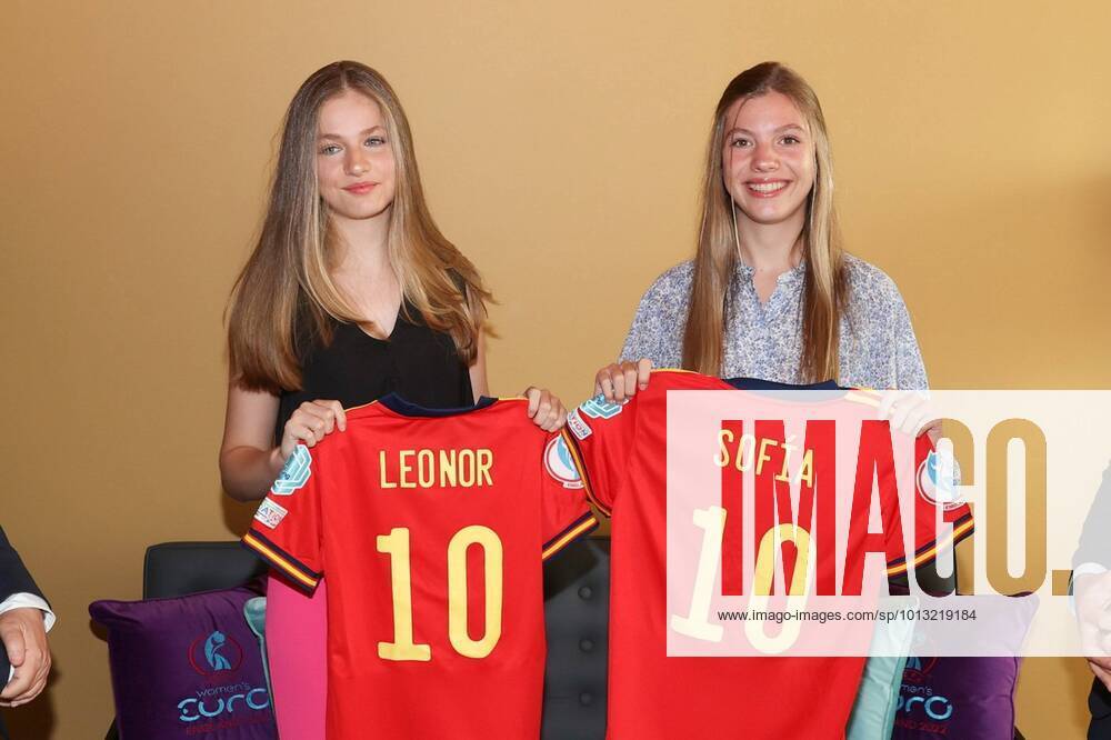 The Princess of Asturias, Leonor, and the Infanta Sofía attended the UEFA Women s Euro 2022 group stage match between the National Teams of Denmark and Spain at the Brentford Community Stadium in London London July 16, 2022 The Princess of Asturias, Leonor, and the Infanta Sofía attended the UEFA Women s Euro 2022 group stage match between the National Teams of Denmark and Spain at the Brentford Community Stadium in London London July 16, 2022 at the UEFA Womens Euro 2022 group stage match between the National Teams of Denmark and Spain London July 16, 2022 Casa de S M el Rey JOSE JIMENEZ Cordon Press Images will be for editorial use only Mandatory credit Casa de S M el Rey JOSE JIMENEZ Cordon Press CasaxdexS.M.Rey
