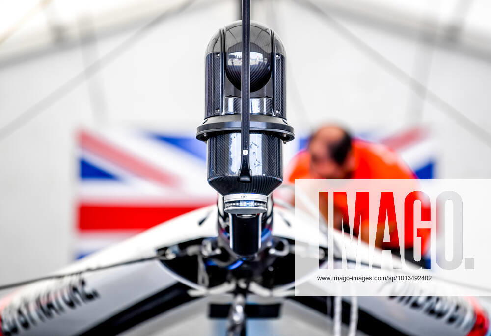 Ineos Team UK team shore base at the Great Britain SailGP at Plymouth, UK on 29 July 2022.