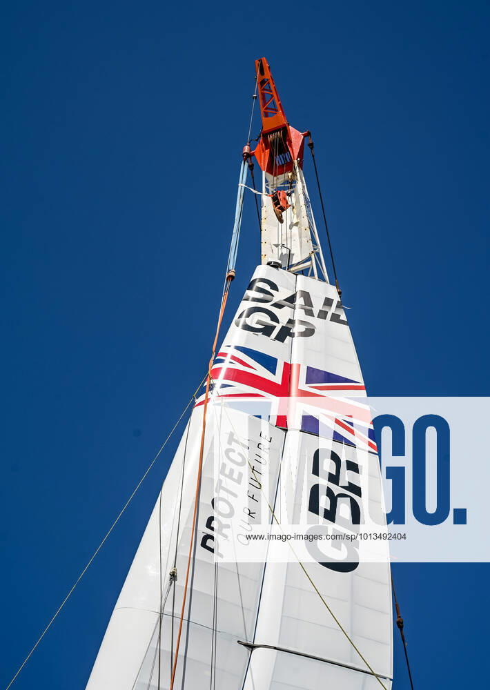Ineos Team UK team shore base at the Great Britain SailGP at Plymouth, UK on 29 July 2022.