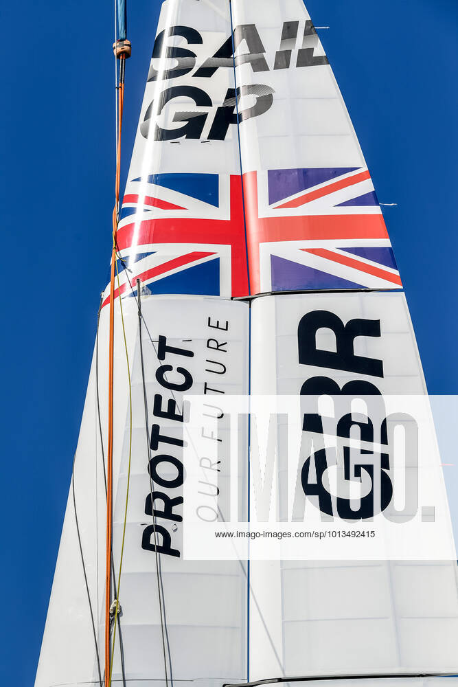 Ineos Team UK team shore base at the Great Britain SailGP at Plymouth, UK on 29 July 2022.