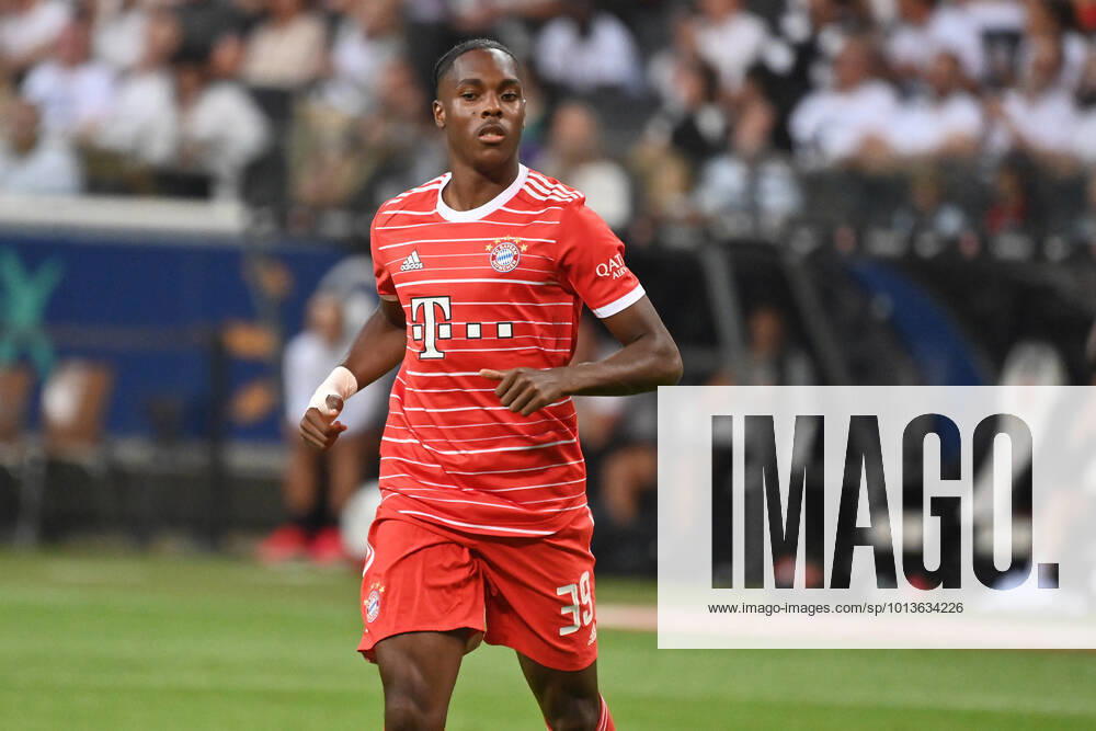 Mathys TEL FCB , action,single picture,cut single motif,half figure,half figure football 1 Bundesliga season 2022 2023, 1 matchday, Spieltag01, Eintracht Frankfurt FC Bayern Muenchen 1 6 am 05 08 2022, DEUTSCHE BANK PARK Frankfurt