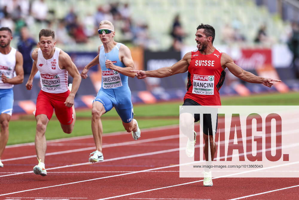 European Championships Munich22 Athletics, 15 08 2022 Pascal Mancini SUI , Samuli Samuelsson FIN European Championships Munich22 on 15 08 22 at the Olympiastadion in Munich, Germany