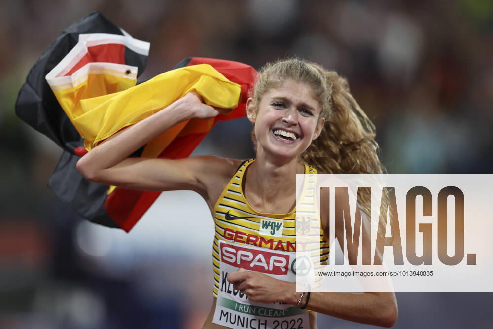 European Championships Munich22 Athletics, 18 08 2022 Konstanze Klosterhalfen GER wins the title over 5000m European Championships Munich22 on 18 08 22 at Olympiastadion in Munich, Germany