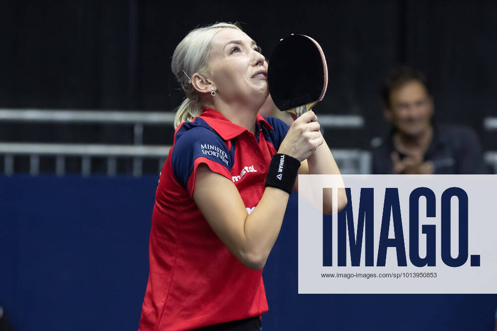 European Table Tennis Championships Great jubilation and tears of joy at Bernadette Szocs Romania after her victory against Xia Lian Ni Luxembourg European Table Tennis Championships as part of the European Championships from 13 to 21 August in Munich , Munich Bavaria Germany Rudi Sedlmayer Hall