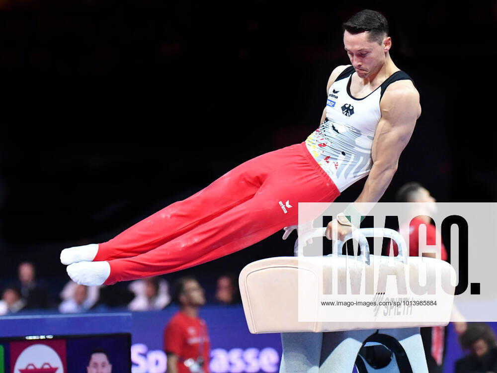 Andreas Toba Germany at the mens apparatus gymnastics final of the European Championships 2022 in Munich on 20 08 22 Munich Olympic Hall Bavaria Germany