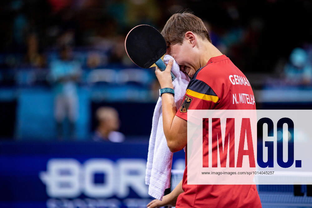 Nina Mittelham GER after her injury in the final against Sofia Polcanova AUT European Championships 2022, table tennis final on 21 08 2022 Eibner Press Photo Benjamin Lau European Championships 2022, table tennis final on 21 08 2022 Muenchen