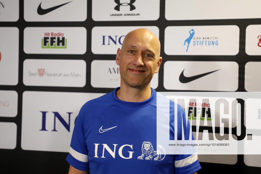 Champions for Charity, charity soccer game in honor of Michael Schumacher Pascal Roller, former basketball player Frankfurt Deutsche Bank Park Hessen Germany