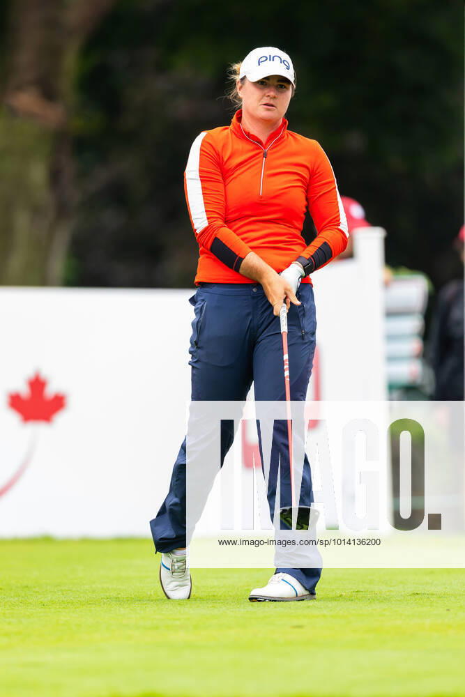 OTTAWA, ON - AUGUST 26: Isi Gabsa of Germany after teeing off on the 1st hole during the second round of the CP Womens Open on August 26, 2022, at The Ottawa Hunt and Golf Club in Ottawa, ON, Canada. (Photo by Richard A. Whittaker Icon Sportswire) GOLF: AUG 26 LPGA, Golf Damen - CP Womens Open Icon2208260902