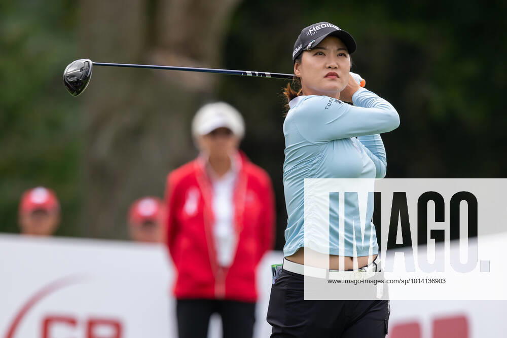 OTTAWA, ON - AUGUST 26: So Yeon Ryu of South Korea tees off on the 1st hole during the second round of the CP Womens Open on August 26, 2022, at The Ottawa Hunt and Golf Club in Ottawa, ON, Canada. (Photo by Richard A. Whittaker Icon Sportswire) GOLF: AUG 26 LPGA, Golf Damen - CP Womens Open Icon2208261852