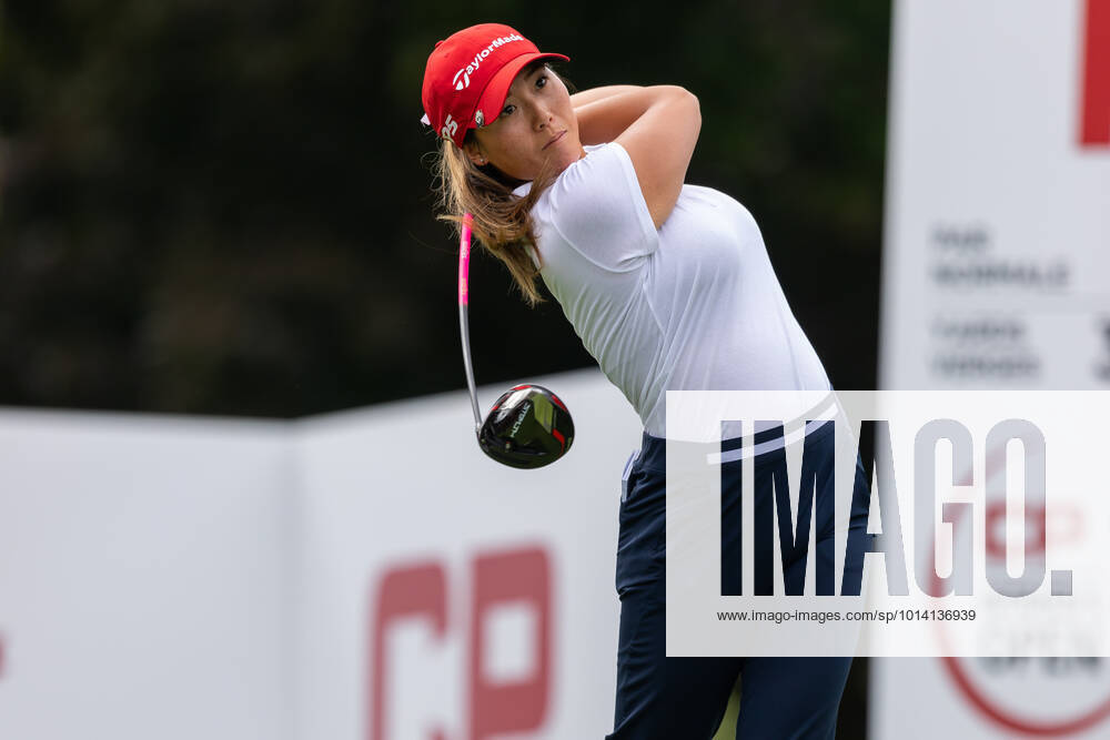 OTTAWA, ON - AUGUST 26: Rebecca Lee-Bentham of Canada tees off on the 1st hole during the second round of the CP Womens Open on August 26, 2022, at The Ottawa Hunt and Golf Club in Ottawa, ON, Canada. (Photo by Richard A. Whittaker Icon Sportswire) GOLF: AUG 26 LPGA, Golf Damen - CP Womens Open Icon2208261942