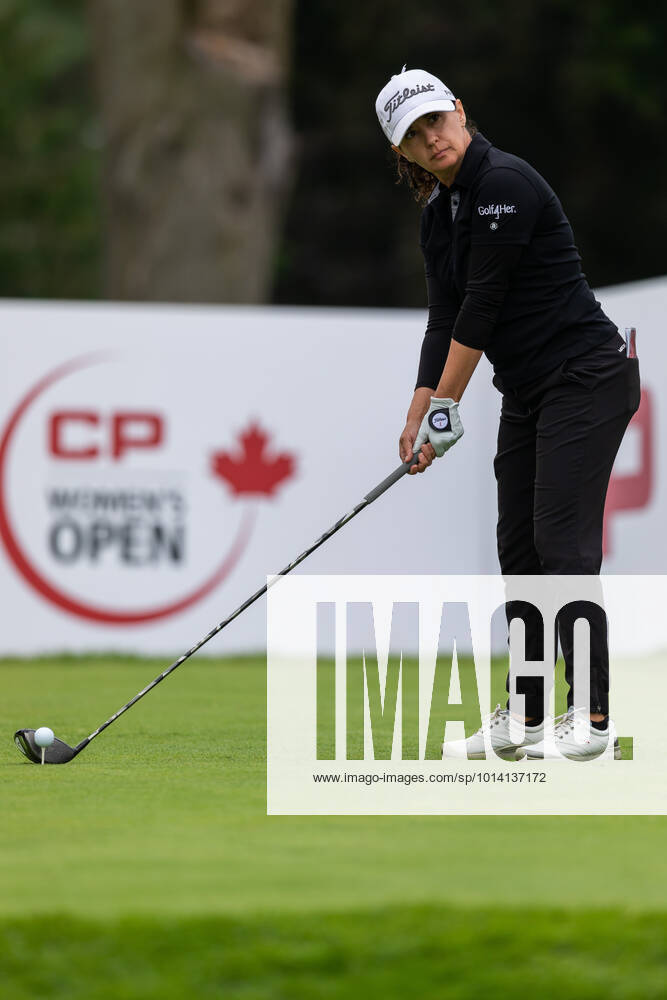 OTTAWA, ON - AUGUST 26: Mo Martin of the United States tees off on the 1st hole during the second round of the CP Womens Open on August 26, 2022, at The Ottawa Hunt and Golf Club in Ottawa, ON, Canada. (Photo by Richard A. Whittaker Icon Sportswire) GOLF: AUG 26 LPGA, Golf Damen - CP Womens Open Icon2208262312