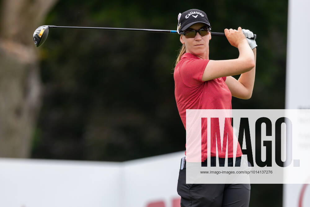OTTAWA, ON - AUGUST 26: Jenny Coleman of the United States tees off on the 1st hole during the second round of the CP Womens Open on August 26, 2022, at The Ottawa Hunt and Golf Club in Ottawa, ON, Canada. (Photo by Richard A. Whittaker Icon Sportswire) GOLF: AUG 26 LPGA, Golf Damen - CP Womens Open Icon2208262432