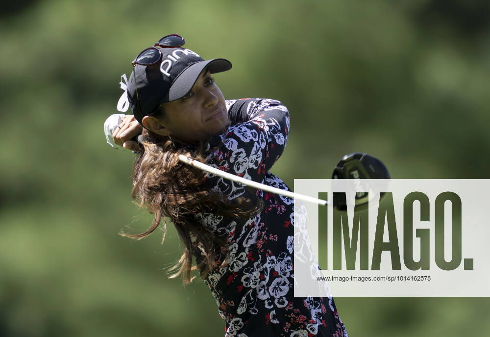 Paula Reto, from South Africa, watches her drive off the 3rd tee during the third round action at the CP Womens Open, Saturday, August 27, 2022 in Ottawa. Paula Reto - ZUMAc35_ 20220827_zaf_c35_021