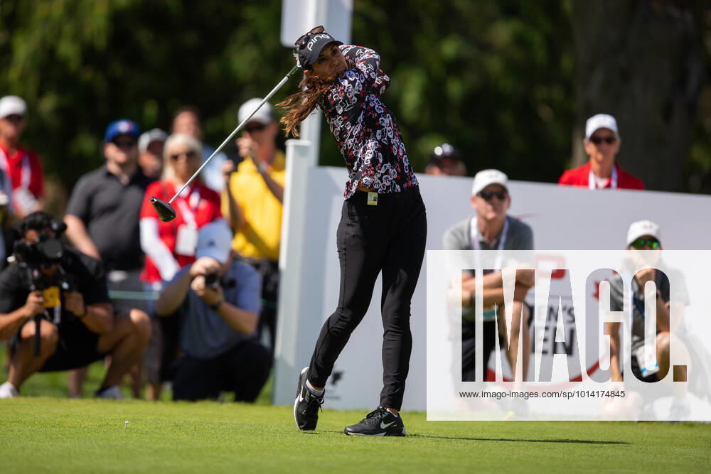 OTTAWA, ON - AUGUST 27: Paula Reto of South Africa on the 1st hole tee during the third round of the CP Womens Open on August 27, 2022, at The Ottawa Hunt and Golf Club in Ottawa, ON, Canada. (Photo by Richard A. Whittaker Icon Sportswire) GOLF: AUG 27 LPGA, Golf Damen - CP Womens Open Icon2208271393