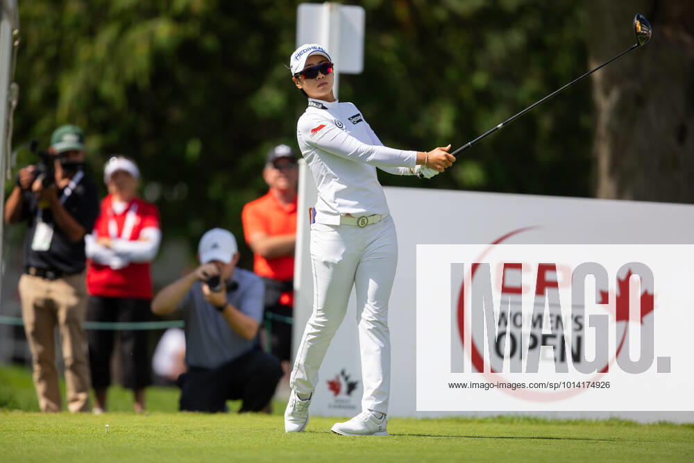 OTTAWA, ON - AUGUST 27: Narin An of South Korea on the 1st hole tee during the third round of the CP Womens Open on August 27, 2022, at The Ottawa Hunt and Golf Club in Ottawa, ON, Canada. (Photo by Richard A. Whittaker Icon Sportswire) GOLF: AUG 27 LPGA, Golf Damen - CP Womens Open Icon2208271523
