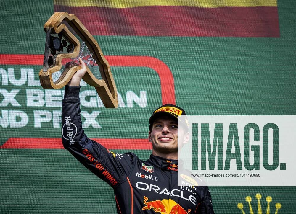 SPA Max Verstappen Oracle Red Bull Racing wins the F1 Grand Prix of Belgium at the Spa Francorchamps circuit on August 29, 2022 in Spa, Belgium REMKO DE WAAL F1 Grand Prix of Belgium 2022 ANPxSportx IVx 453632468 originalFilename: 453632468