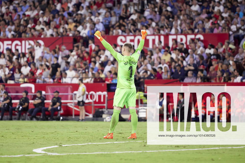 Sevilla FC v FC Barcelona, Barca LaLiga Santander, Seville, Spain Seville, Spain. 03rd September 2022. Marc-Andre ter Stegen (1) of FC Barcelona seen during the LaLiga Santander match between Sevilla FC and FC Barcelona at Estadio Ramon Sanchez Pizjuan in Seville. Seville Andalucia Spain Estadio Ramon Sanchez Pizjuan