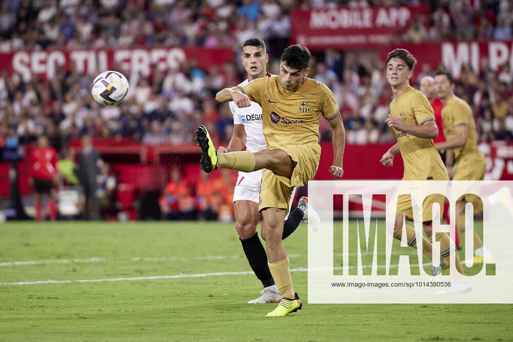 Sevilla FC v FC Barcelona, Barca LaLiga Santander, Seville, Spain Seville, Spain. 03rd September 2022. Gavi (30) of FC Barcelona seen during the LaLiga Santander match between Sevilla FC and FC Barcelona at Estadio Ramon Sanchez Pizjuan in Seville. Seville Andalucia Spain Estadio Ramon Sanchez Pizjuan
