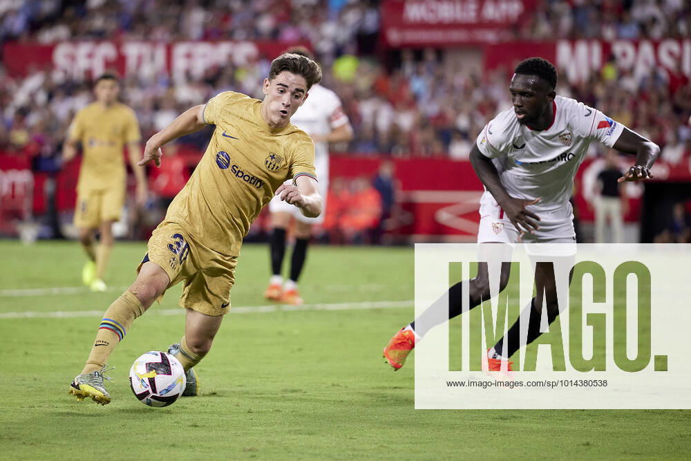 Sevilla FC v FC Barcelona, Barca LaLiga Santander, Seville, Spain Seville, Spain. 03rd September 2022. Gavi (30) of FC Barcelona seen during the LaLiga Santander match between Sevilla FC and FC Barcelona at Estadio Ramon Sanchez Pizjuan in Seville. Seville Andalucia Spain Estadio Ramon Sanchez Pizjuan