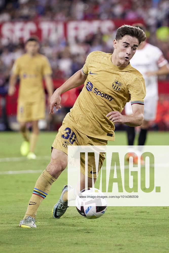 Sevilla FC v FC Barcelona, Barca LaLiga Santander, Seville, Spain Seville, Spain. 03rd September 2022. Gavi (30) of FC Barcelona seen during the LaLiga Santander match between Sevilla FC and FC Barcelona at Estadio Ramon Sanchez Pizjuan in Seville. Seville Andalucia Spain Estadio Ramon Sanchez Pizjuan