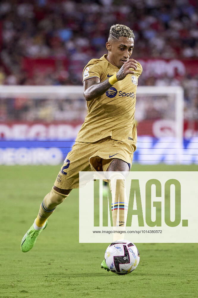 Sevilla FC v FC Barcelona, Barca LaLiga Santander, Seville, Spain Seville, Spain. 03rd September 2022. Raphinha (22) of FC Barcelona seen during the LaLiga Santander match between Sevilla FC and FC Barcelona at Estadio Ramon Sanchez Pizjuan in Seville. Seville Andalucia Spain Estadio Ramon Sanchez Pizjuan