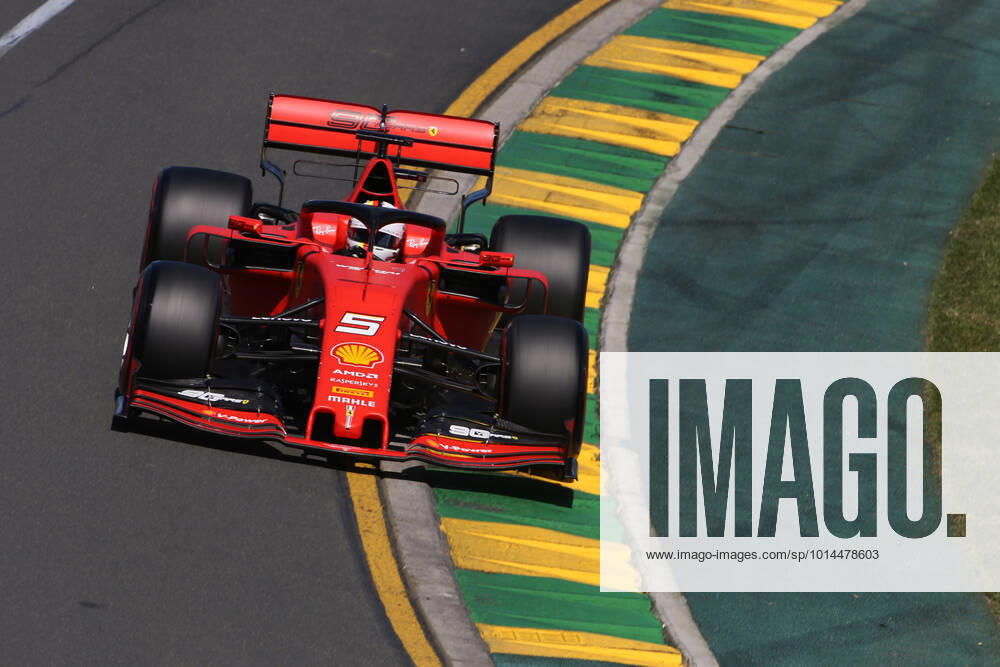 free Practice 1, Sebastian Vettel (GER) Scuderia Ferrari SF90 Melbourne Australia