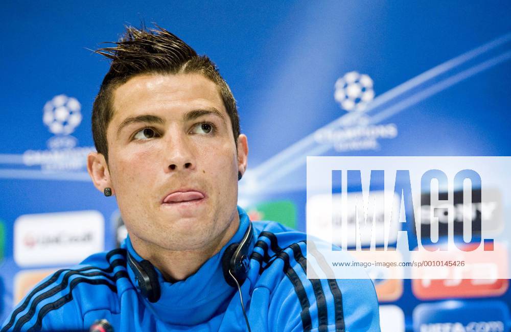 Real Madrid - UEFA Champions League 2011-2012 - Madrid - Cristiano Ronaldo in the press conference before the match