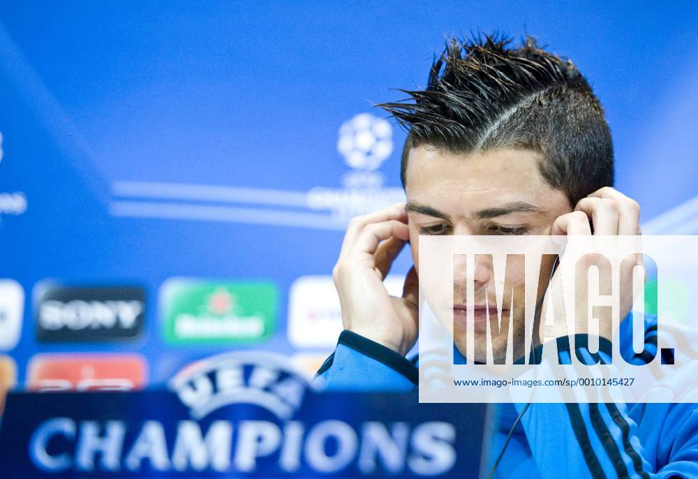Real Madrid - UEFA Champions League 2011-2012 - Madrid - Cristiano Ronaldo in the press conference before the match