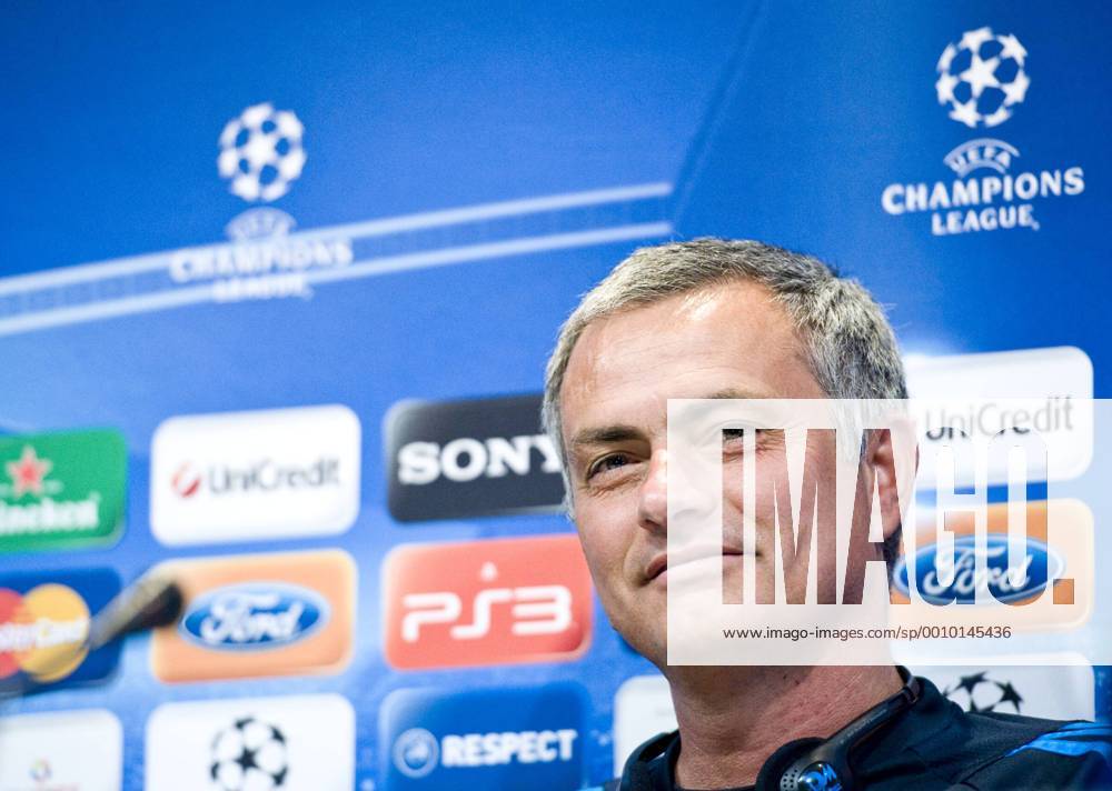 Real Madrid - UEFA Champions League 2011-2012 - Madrid - Jose Mourinho, coach and manager of Real Madrid CF, in the press conference before the match