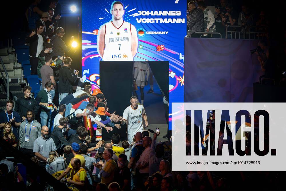 Basketball Berlin 13 09 2022 Eurobasket 2022 quarterfinal Germany GER Greece GRE team presentation Germany Johannes Voigtmann Germany, No 07