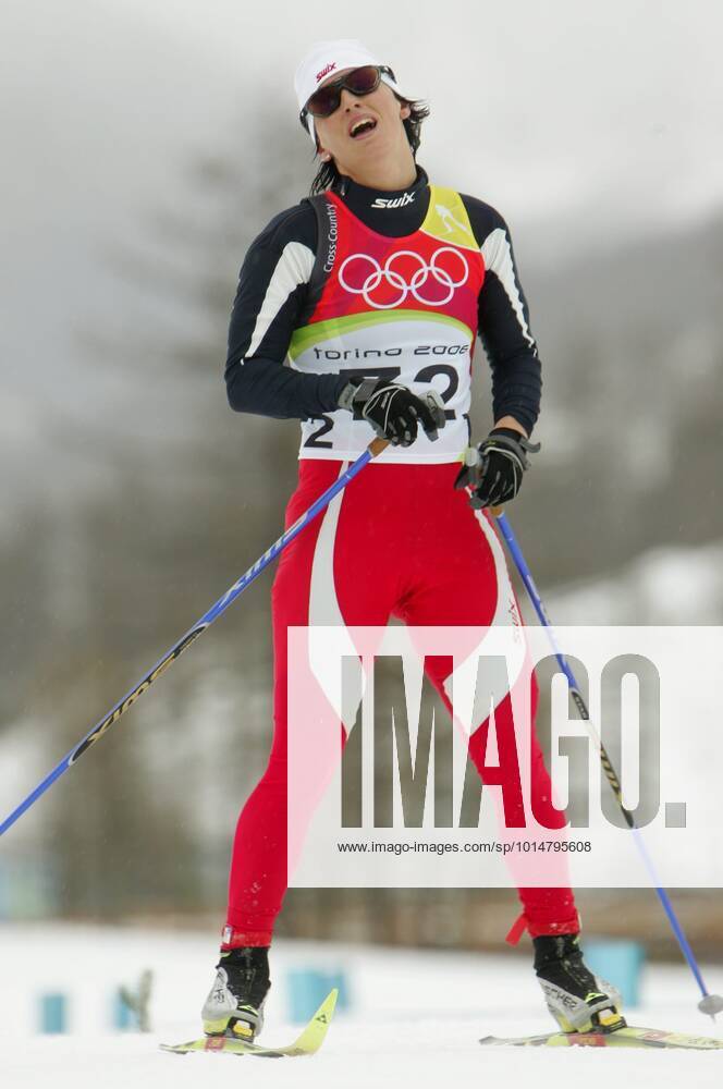 PRAGELATO 2006-02-16 Marit Björgen fran Norge blev torsdagen 16 februari 2:a i 10 km klassisk stil i Pragelato, under vinter-OS i Italien. PRAGELATO ITALY OS